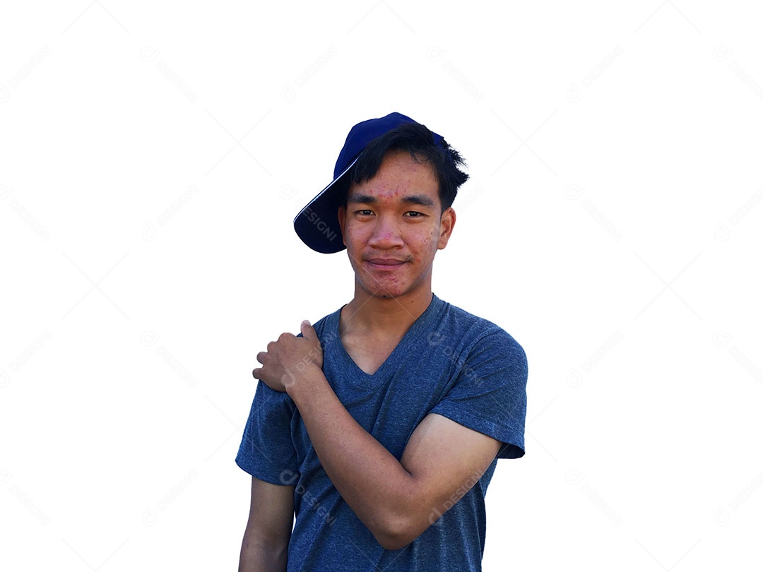 Menino jovem usando boné