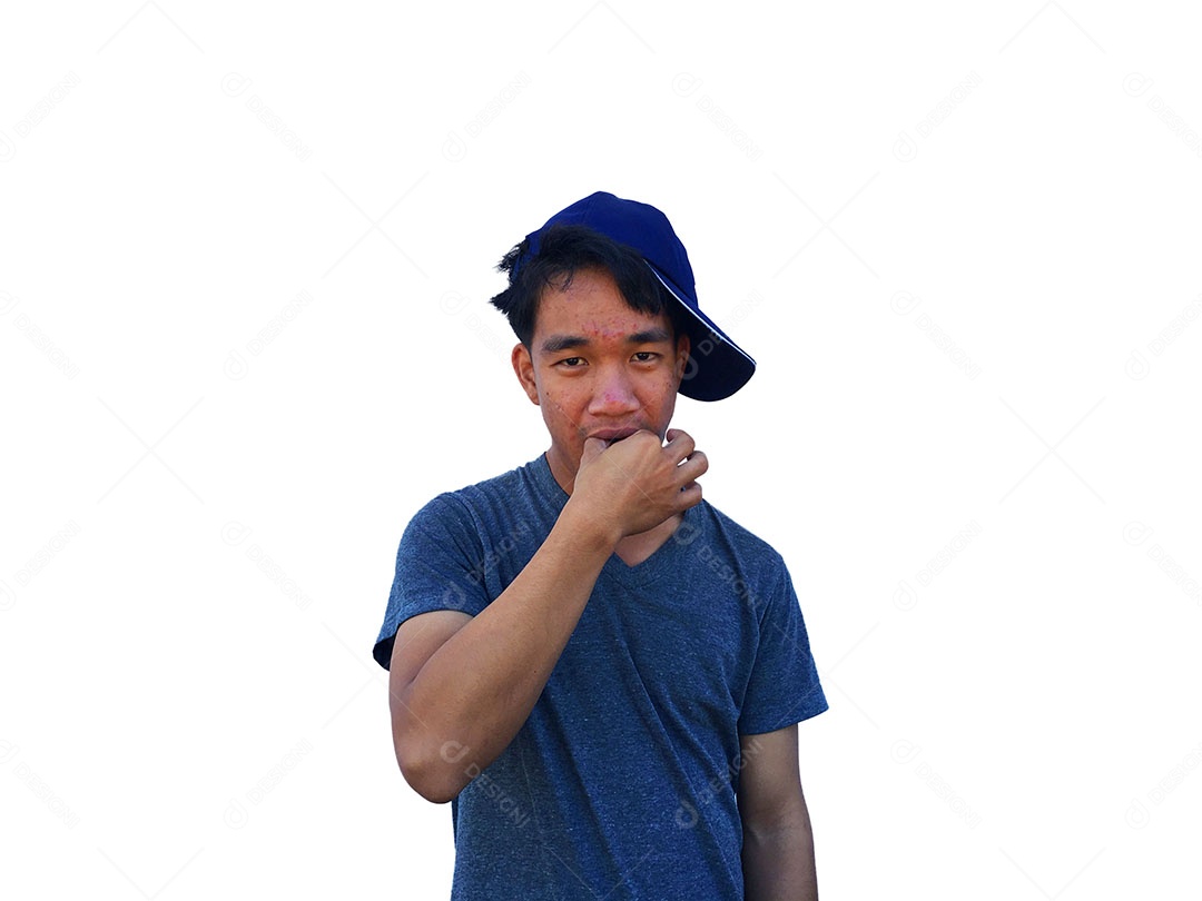 Menino jovem usando boné