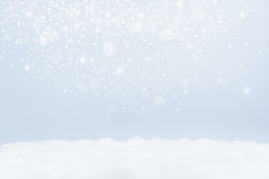 Neve de ideia de caixa de presente de natal