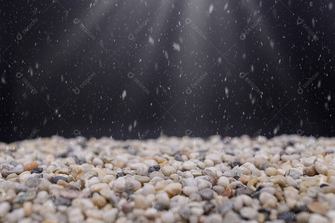 Fundo de noite de neve de feliz natal