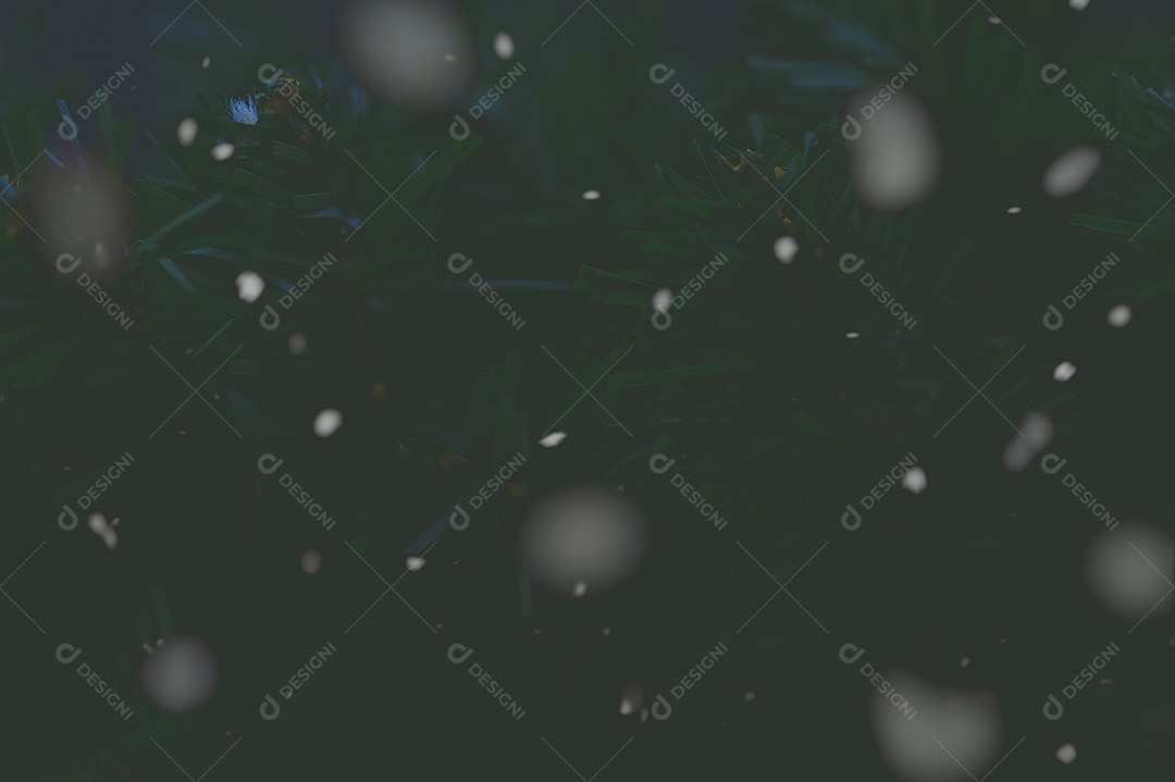 Pinheiro deixa o fundo com neve