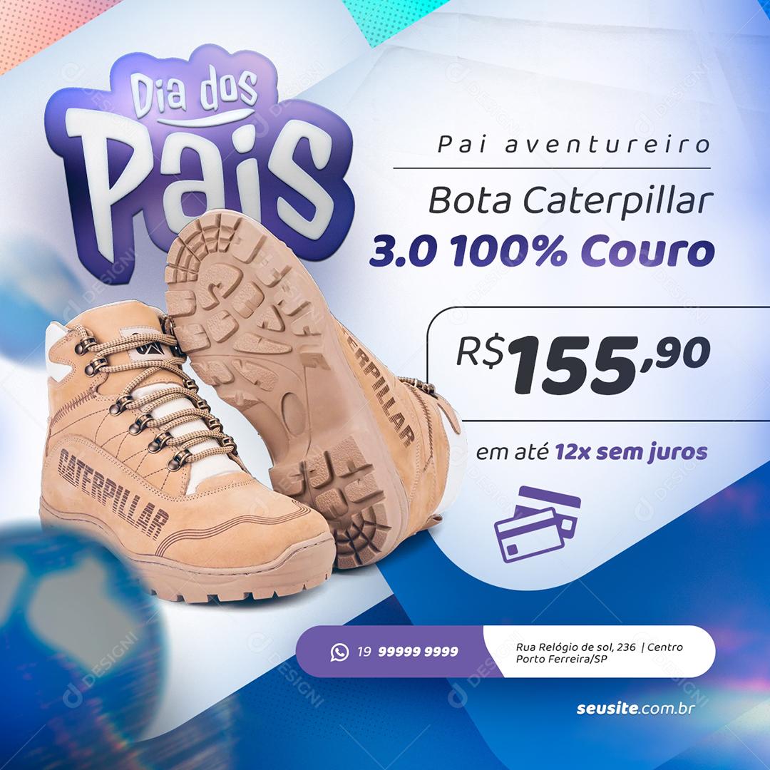 Social Media Dia dos Pais Oferta Pai Aventureiro Produtos Lojas PSD Editável