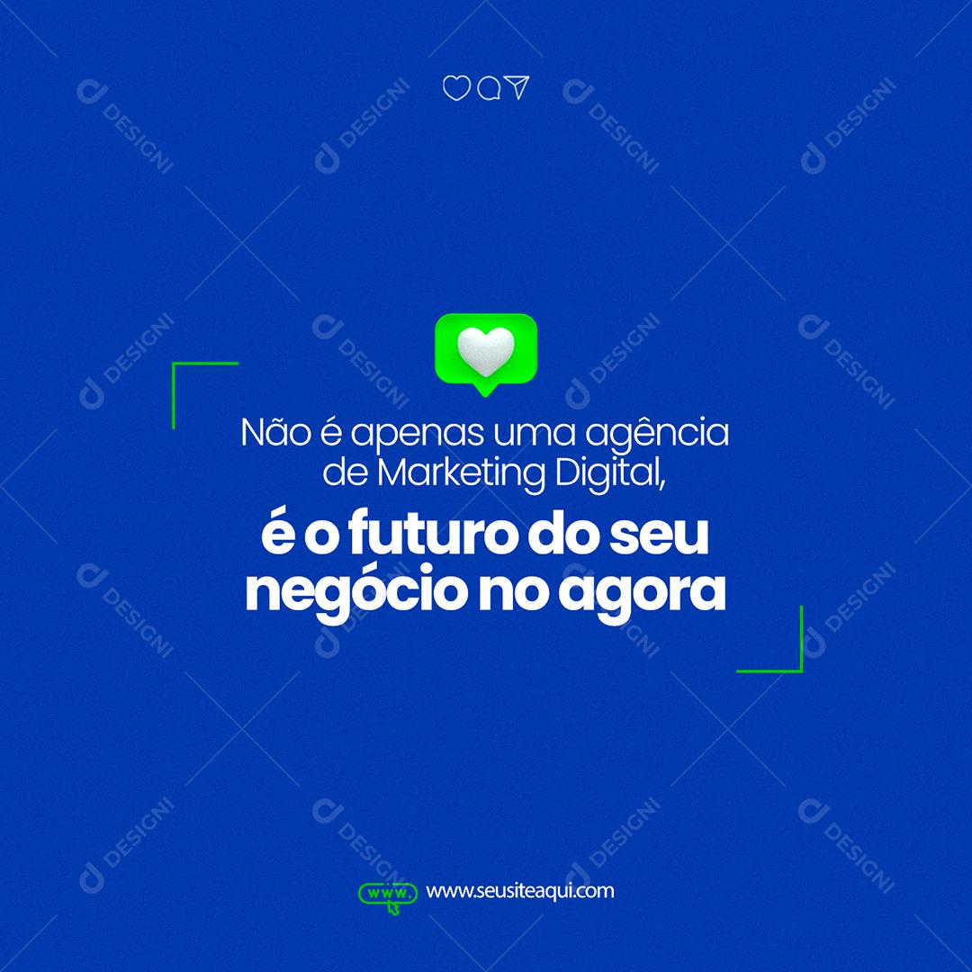 Social Media Marketing Não é Apernas Uma Agência PSD Editável