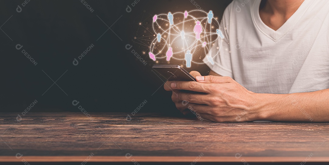 Ícone pessoa para se comunicar via telefone ilustração 3D online