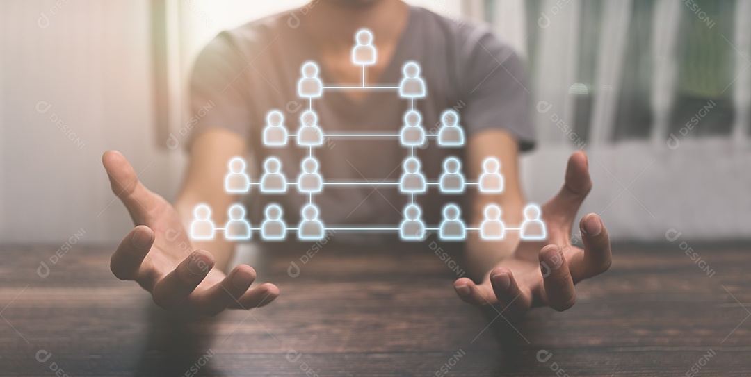 Médico mostra os símbolos, minerais, alimentos básicos que as pessoas precisam ilustração