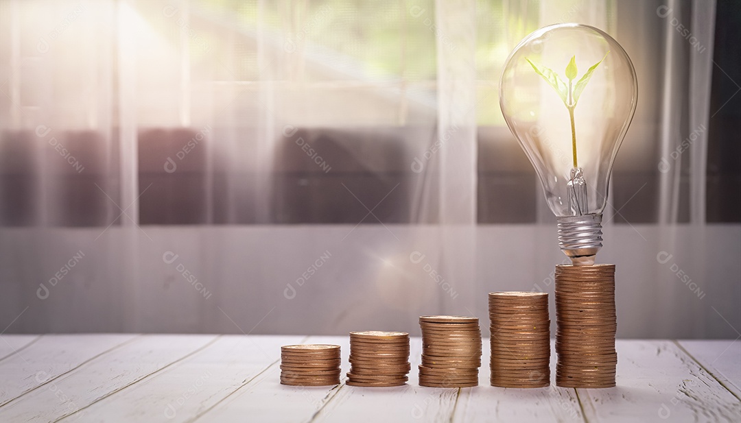 Crescer dinheiro, finanças empresariais e economizar investimento em dinheiro, gráfico