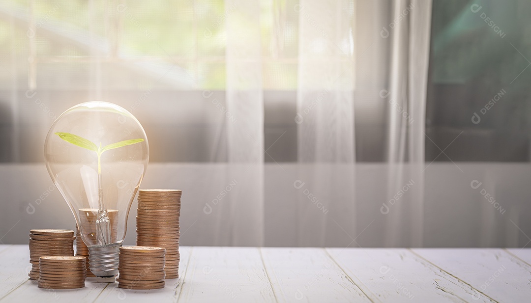 Crescer dinheiro, finanças empresariais e economizar investimento em dinheiro, gráfico