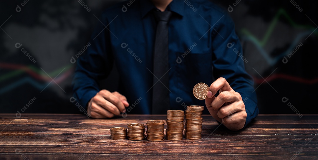 Progresso do crescimento do negócio ou o conceito de sucesso investem