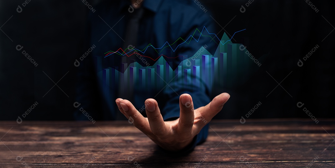 Progresso do crescimento do negócio ou o conceito de sucesso investem