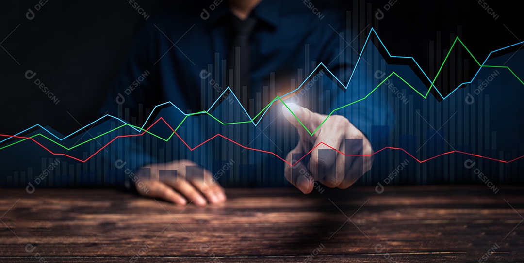 Progresso do crescimento do negócio ou o conceito de sucesso investem