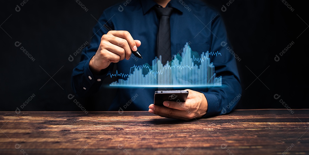 Progresso do crescimento do negócio ou o conceito de sucesso investem