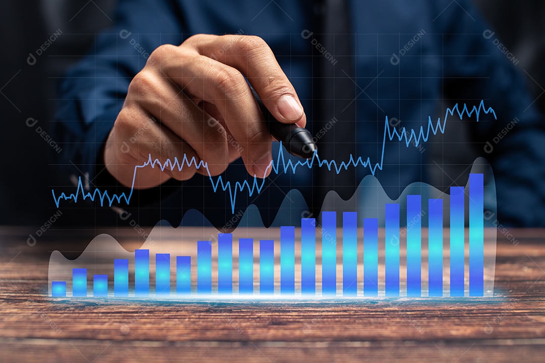 Progresso do crescimento do negócio ou o conceito de sucesso investem