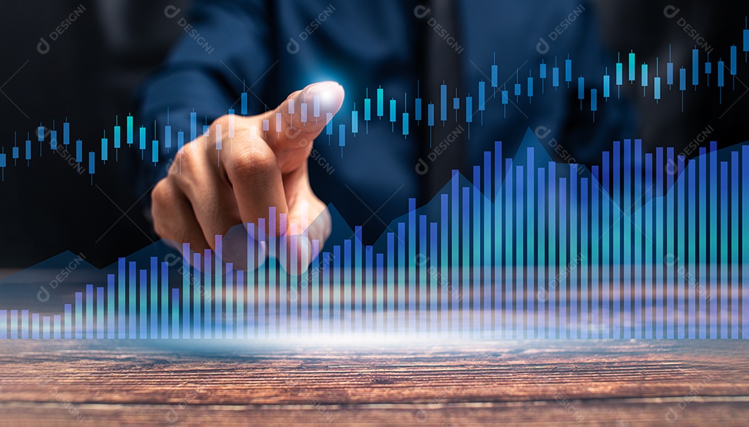 Progresso do crescimento do negócio ou o conceito de sucesso investem