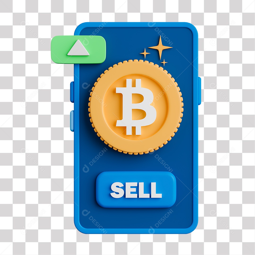 ícone de Criptomoeda Elemento 3D PNG Transparente