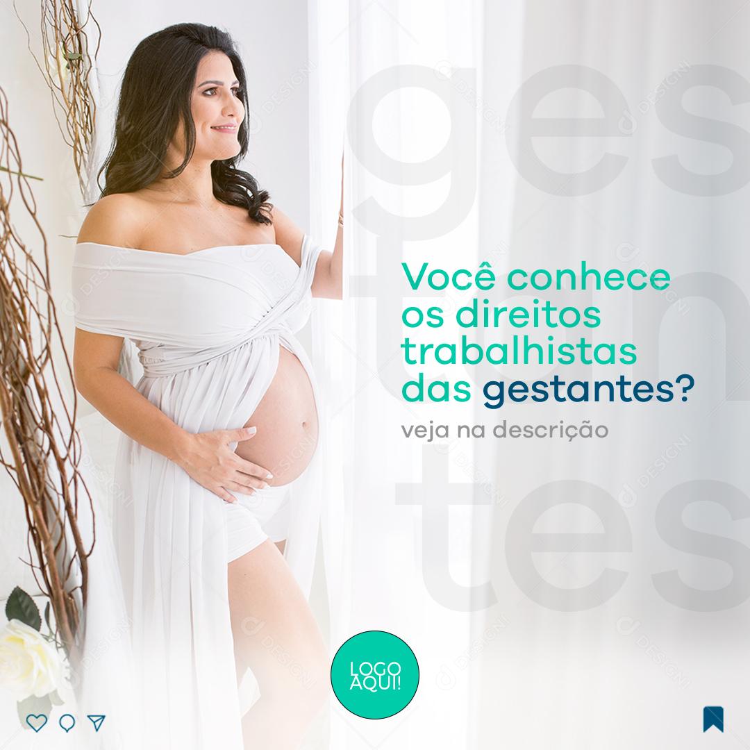 Social Media Você conhece os Direitos Trabalhistas PSD Editável