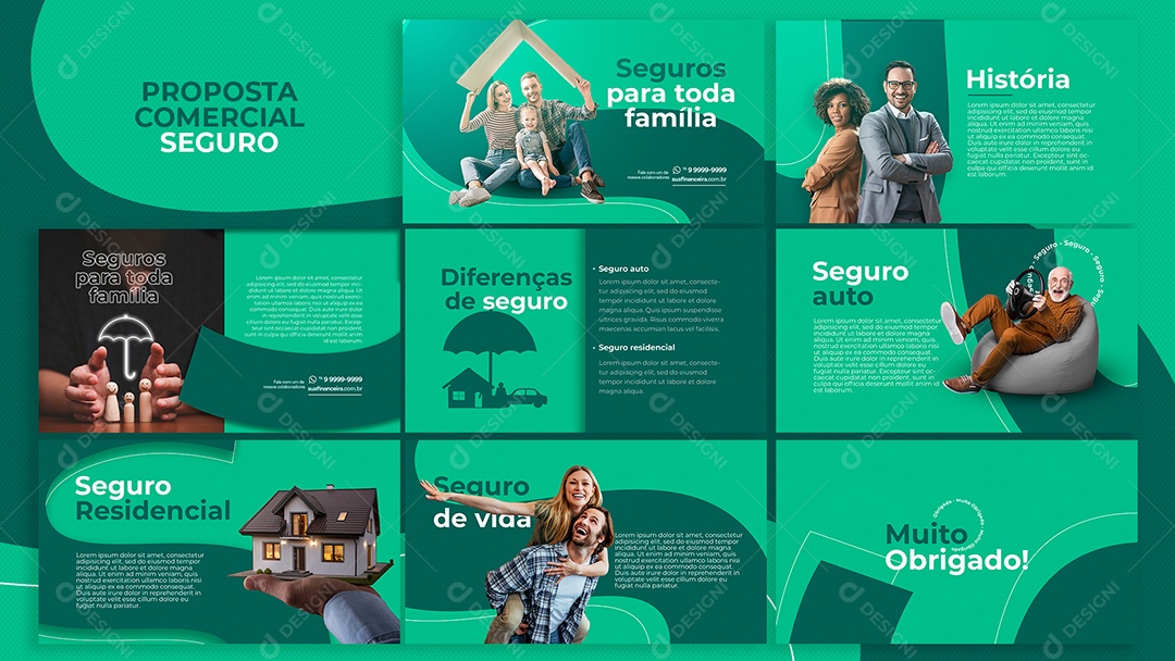 Apresentação Comercial Proposta Seguro PSD Editável