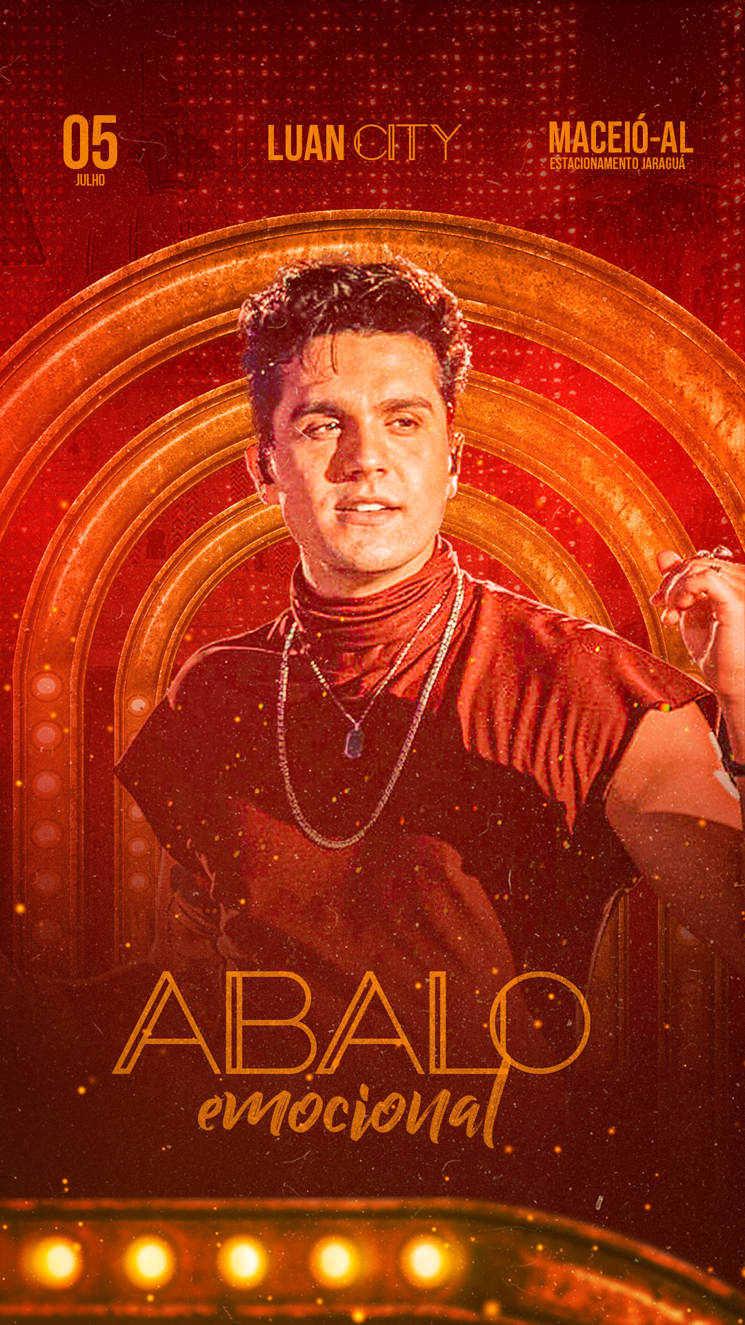 Flyer Story Show Luan Santana Social Media PSD Editável