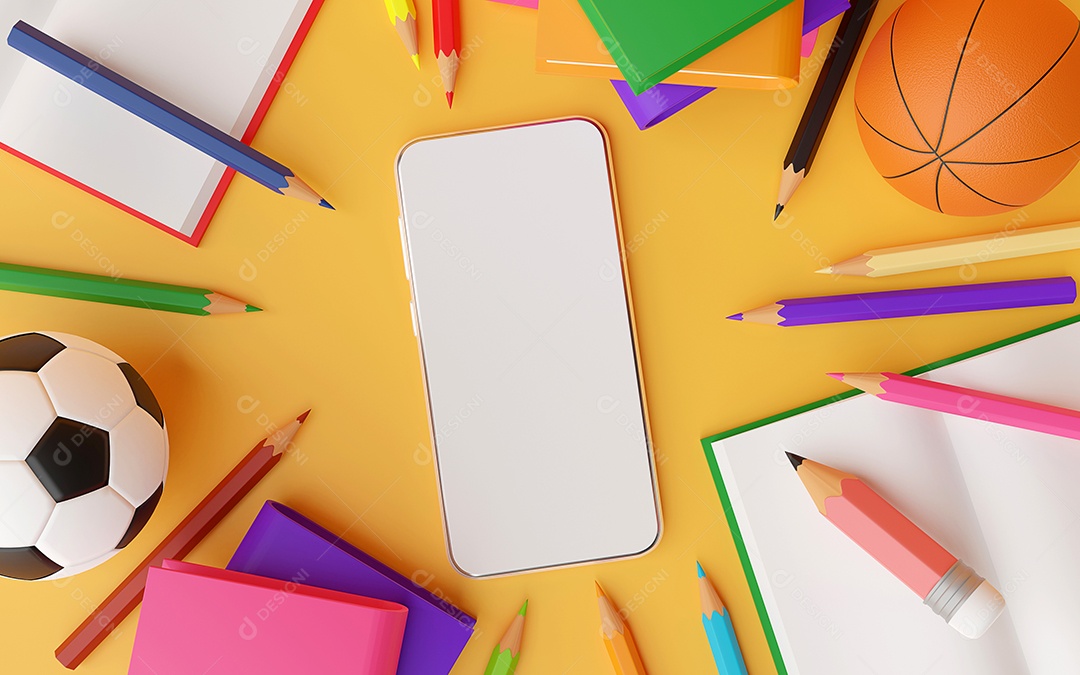 Conceito on-line de educação, Banner de Smartphone com educação