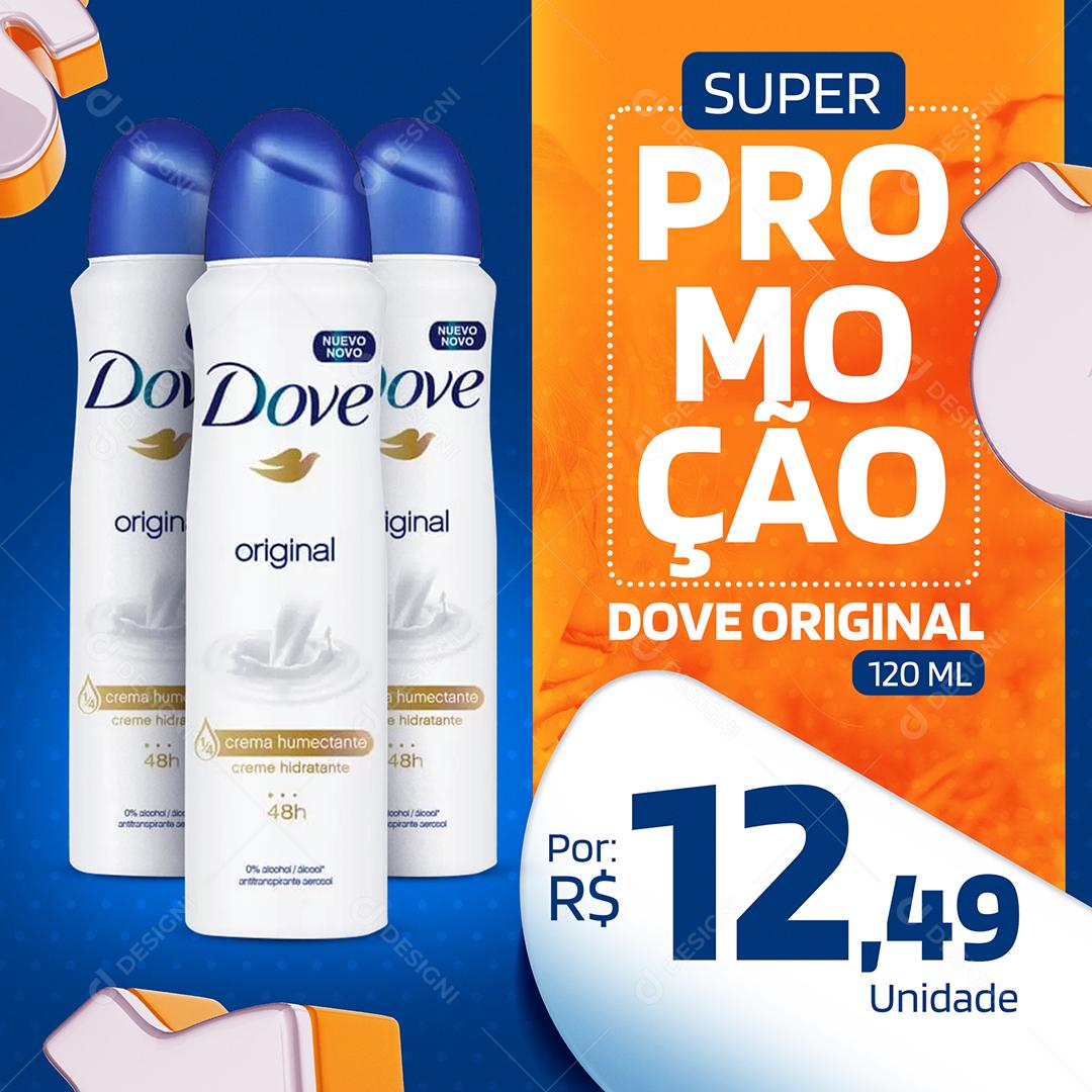 Super promoção dove original Farmácia Social Media PSD Editável