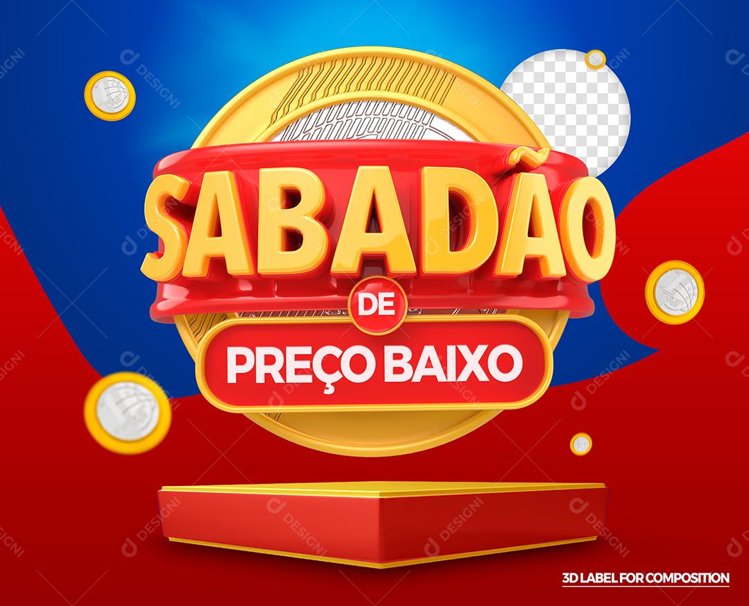 Social Media Template Sabadão de Ofertas Podium Vermelho PSD