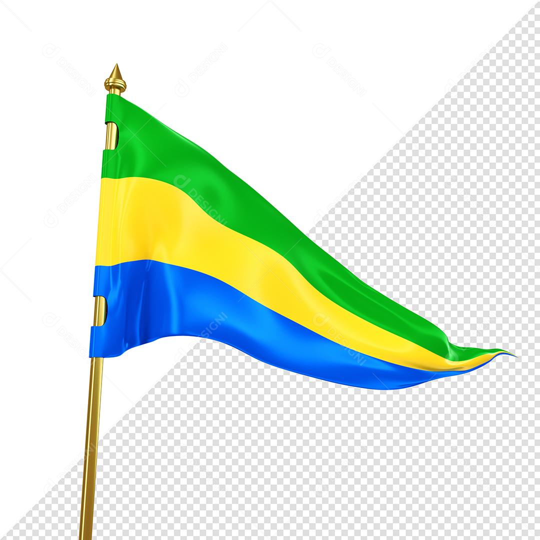 Bandeira da Independência Elemento 3D para Composição PSD