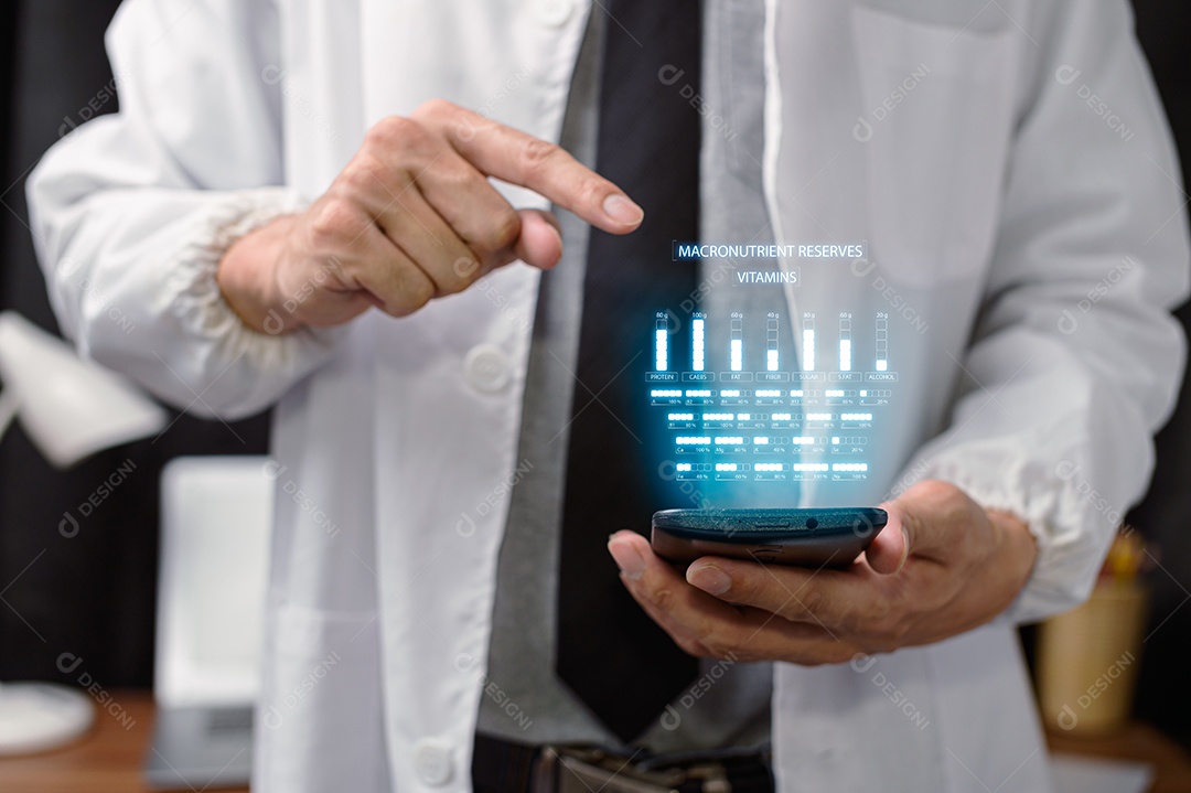 Tela do médico de luz escaneando o corpo humano