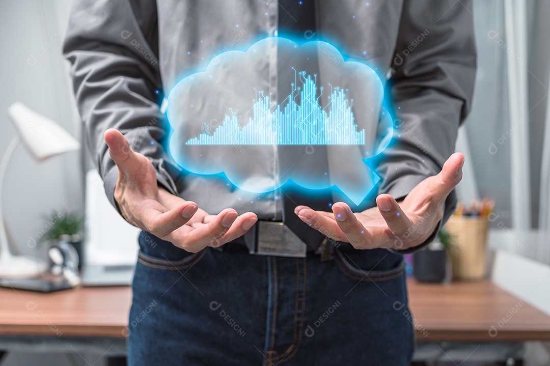 Gráfico de ações empresário gráfico de investimento crescimento