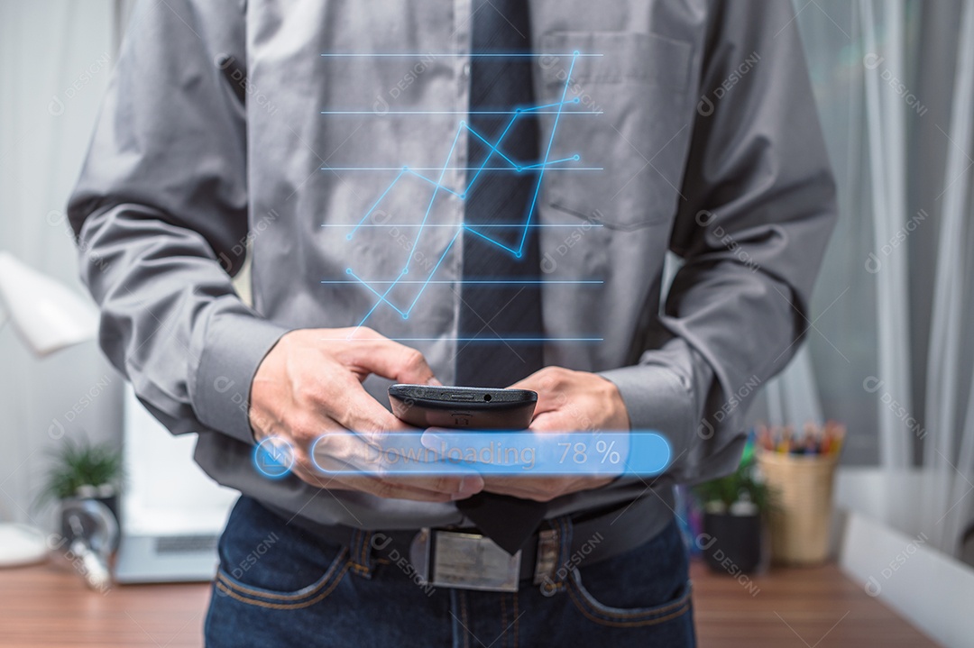 Gráfico de ações empresário gráfico de investimento crescimento