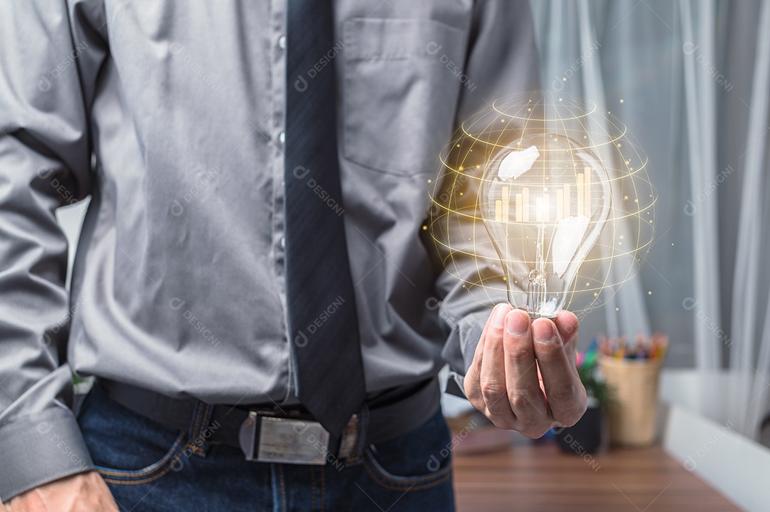 Gráfico de ações empresário gráfico de investimento crescimento