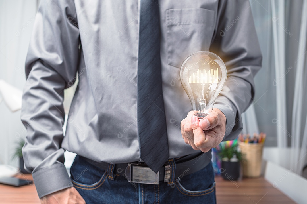 Gráfico de ações empresário gráfico de investimento crescimento