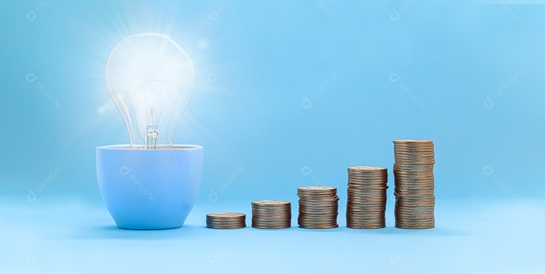 Conceito investimento estoque finanças crescimento economizando dinheiro