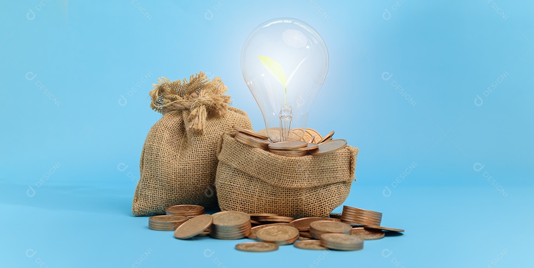 Conceito investimento estoque finanças crescimento economizando dinheiro