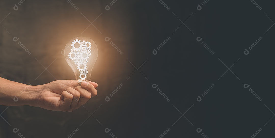 Lâmpadas, ideias para encontrar algo novo na ilustração do trabalho