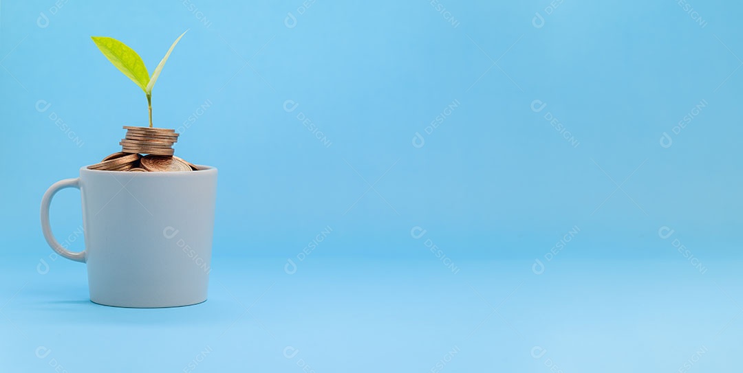 Conceito investimento estoque finanças crescimento economizando dinheiro