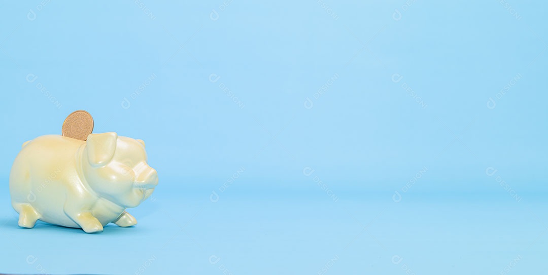 Piggy bank concept to save money