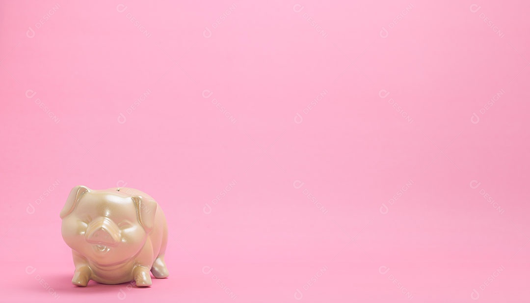 Cofrinho de conceito, economizar dinheiro, investir, estoque, crescimento financeiro