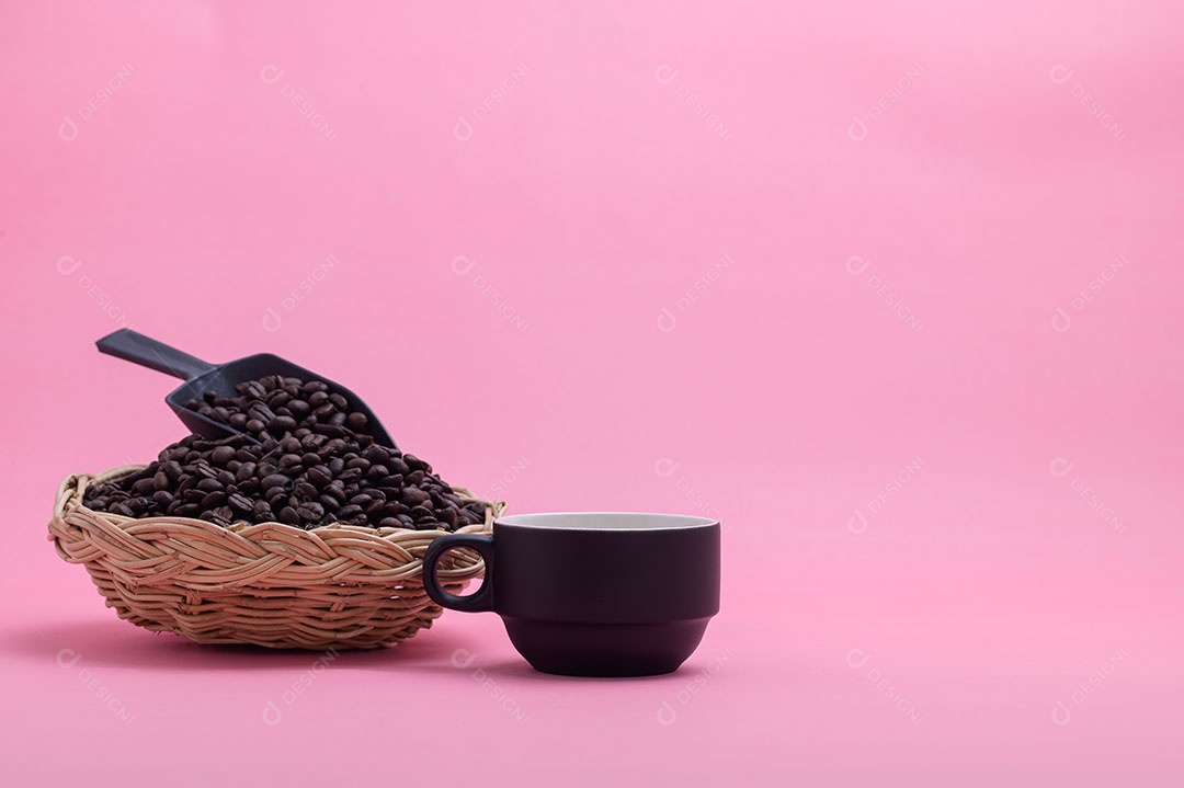 Grãos de café xícara de café energia