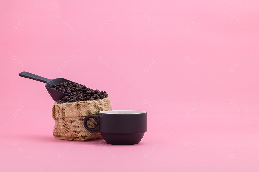 Grãos de café xícara de café energia