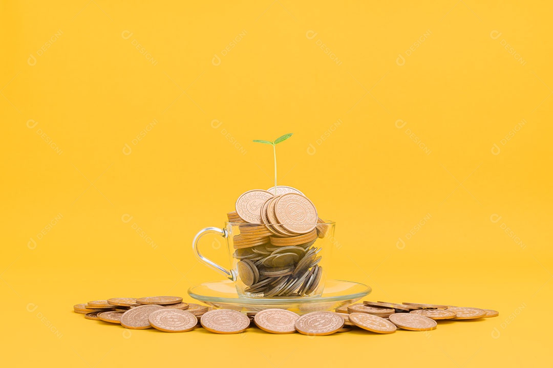 Economizar dinheiro, investir em ações, crescimento financeiro, renda