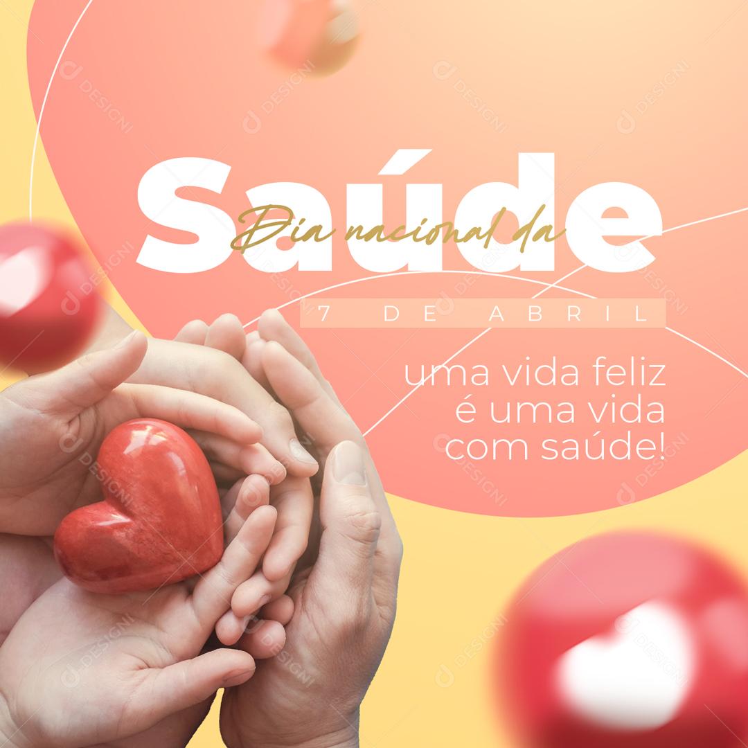Post Dia Nacional da Saúde 05 de Agosto Social Media PSD Editável