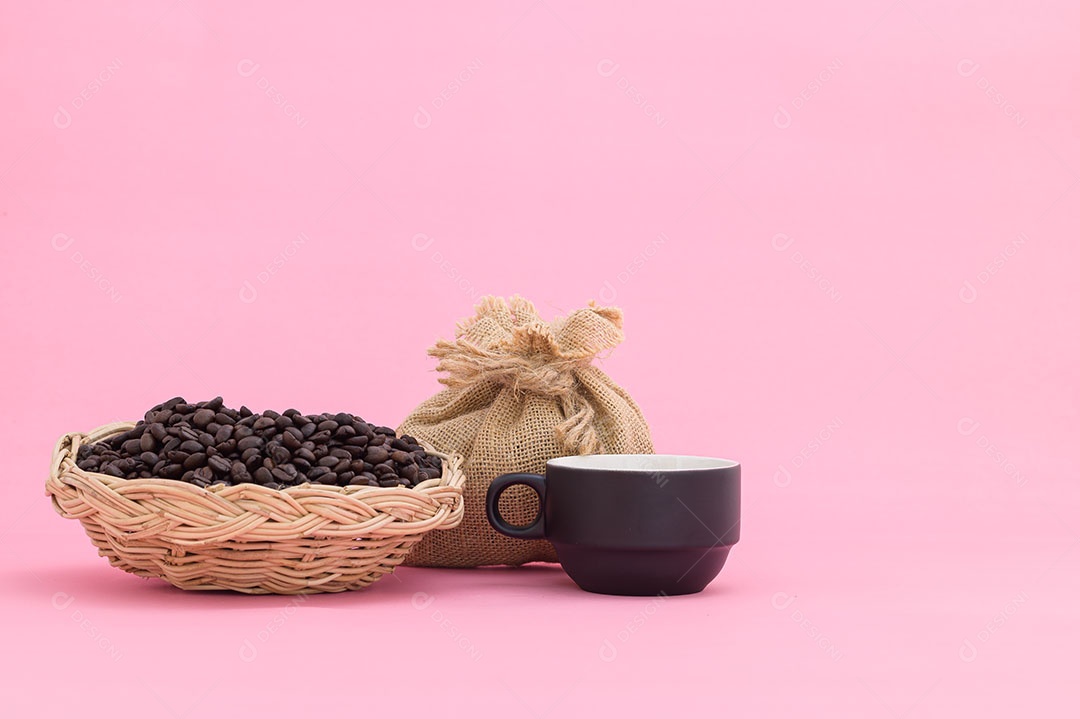 Grãos de café xícara de café energia