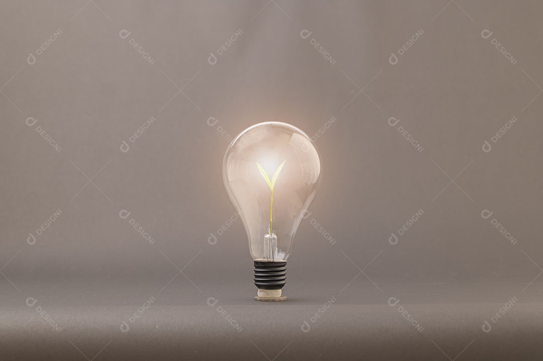 Conceito de lâmpadas, o surgimento de novas ideias