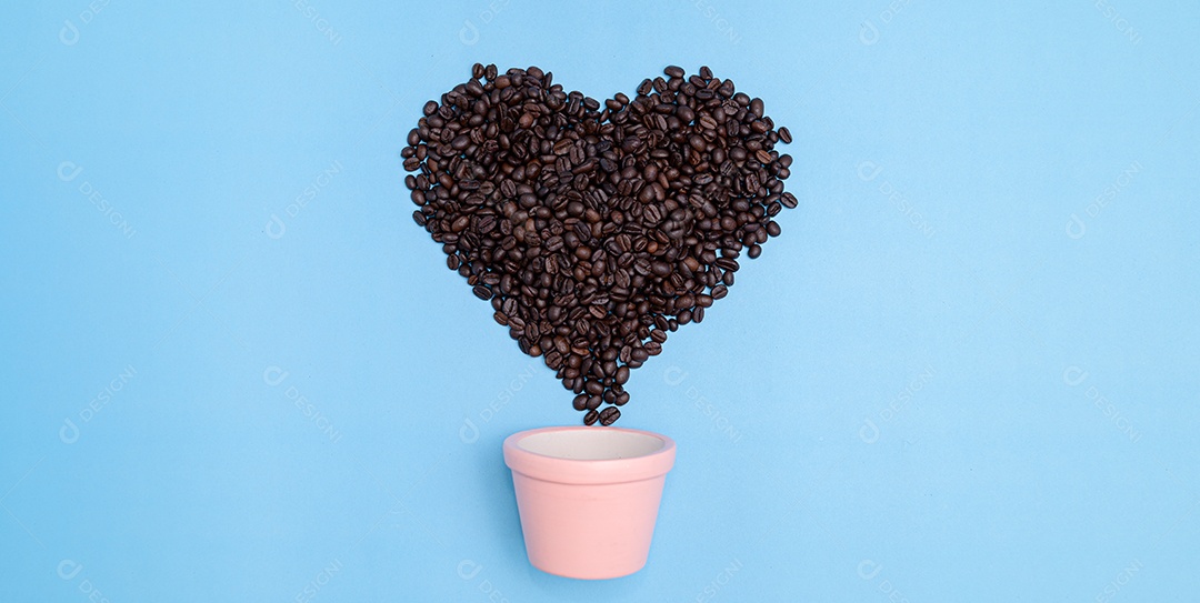 Café em grãos caneca de café bebida energética