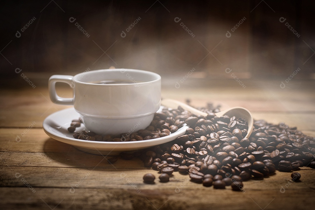 Cheiro de xícara de café quente