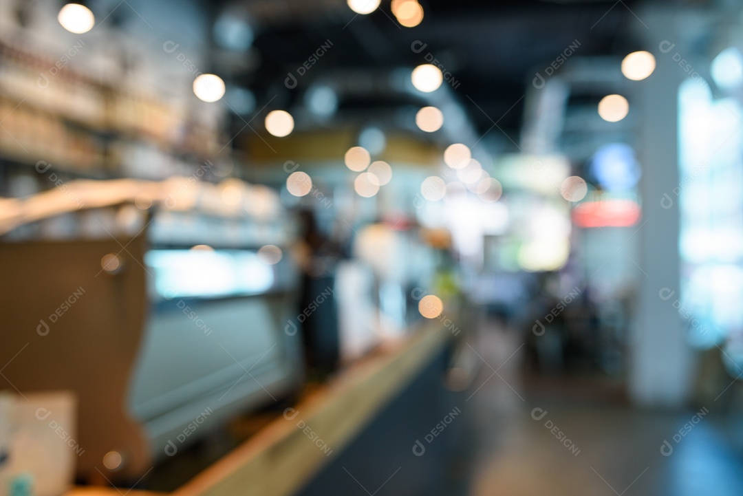 Desfoque abstrato fundo de coffeeshop