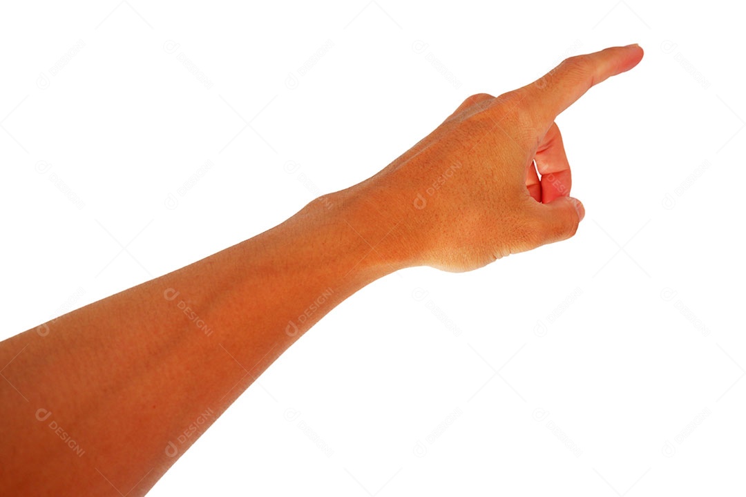 Mãos de pessoa sobre fundo isolado