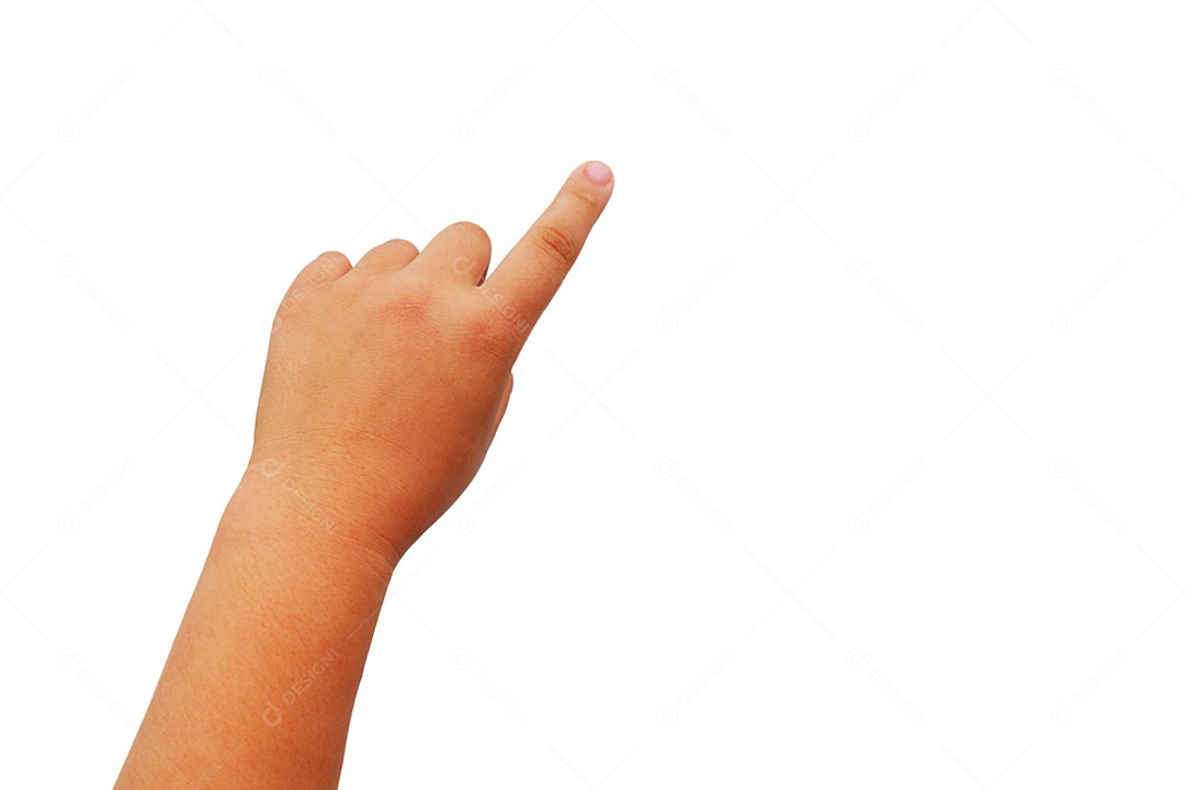 Mãos de pessoa sobre fundo isolado