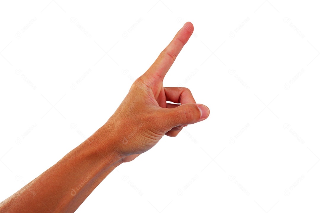 Mão aponta para algo