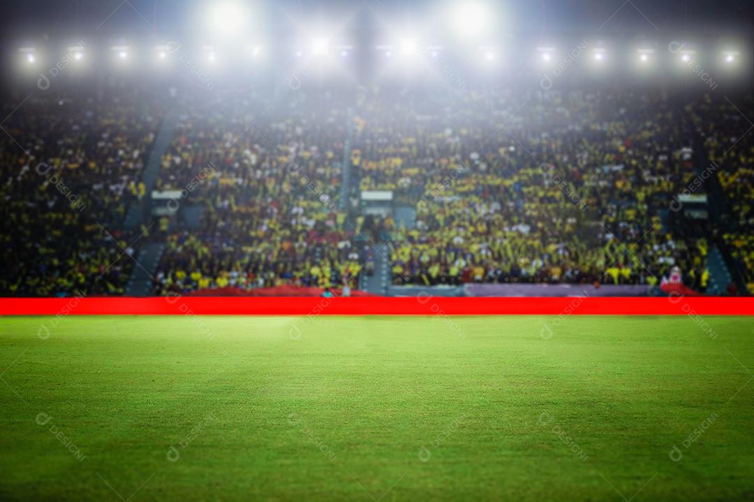 estádio de futebol e vitória de campeonato de campo de futebol de arena para segundo plano