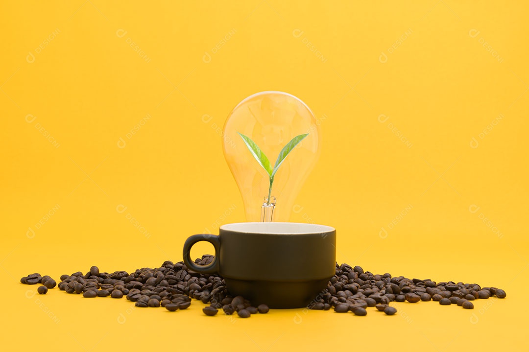 Beba café para obter energia tenha novas ideias